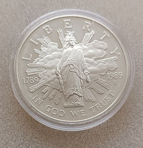 США. 1 доллар 1989г.200 лет Конгрессу.