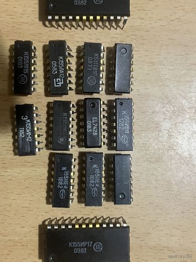 Микросхемы (новые,не парные)с видимой позалотой