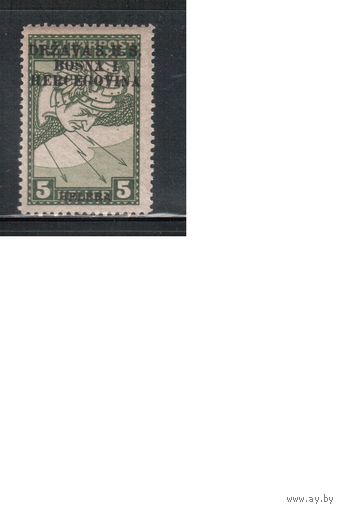 Югославия(Босния)-1918(Мих.18I) ** , Стандарт,  , Надп.