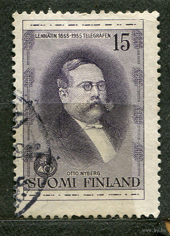 Первый руководитель финского телеграфа. Финляндия. 1955