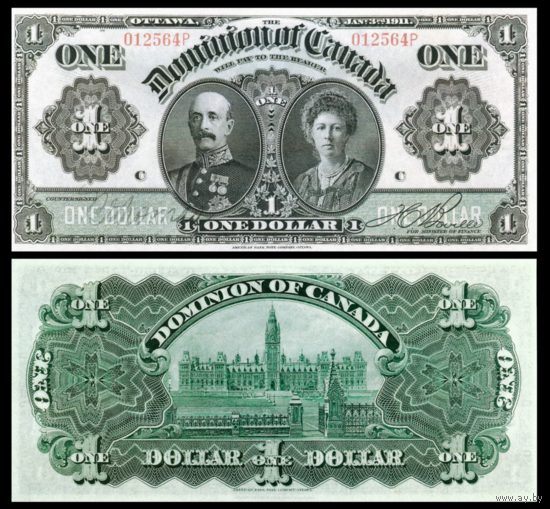 [КОПИЯ] Канада 1 доллар 1911г. водяной знак