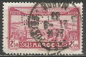 Французское Марокко. Город Касабланка. 1933г. Mi#120.