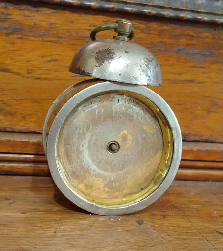 Старинные дорожные часы-будильник Junghans (Юнганс), Германия. Клеймо периода 1890-1900.