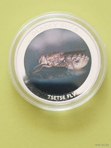 Замбия 1000 квач 2010 г. Муха Цеце