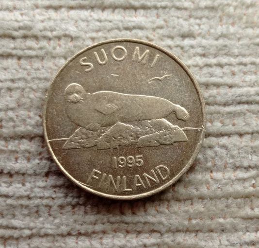 Werty71 Финляндия 5 марок 1995 Нерпа