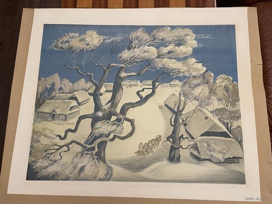 Линогравюра Союз художников БССР