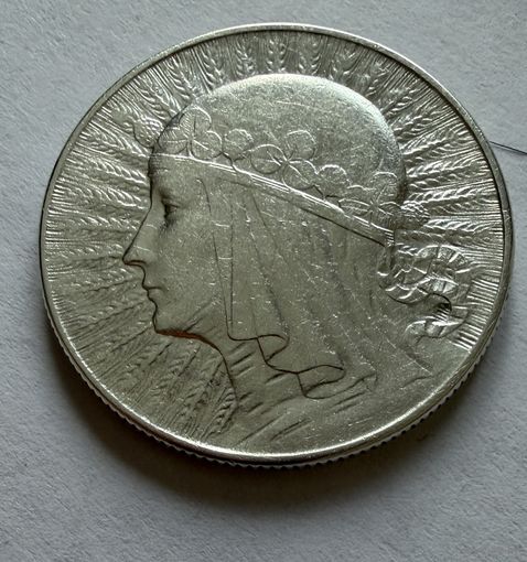 5 злотых 1934 г.  Польша.  Ядвига.  Серебро