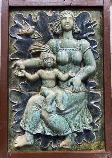 Нестеревский Н.Л. Керамическое панно. Каталожное. Размер 90х60см.