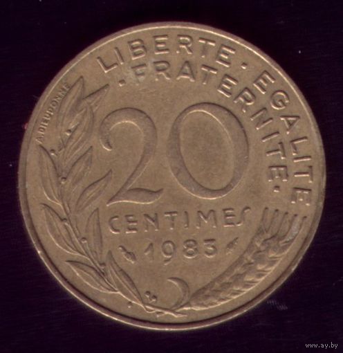 20 сантимов 1983 год Франция