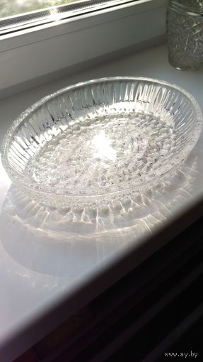 Шикарная салатница СССР массивная для селедочки "под шубой" самое-то