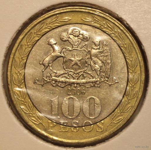 Чили 100 песо 2006 год