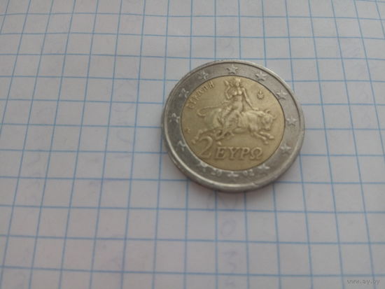 2 евро Греция 2002 год
