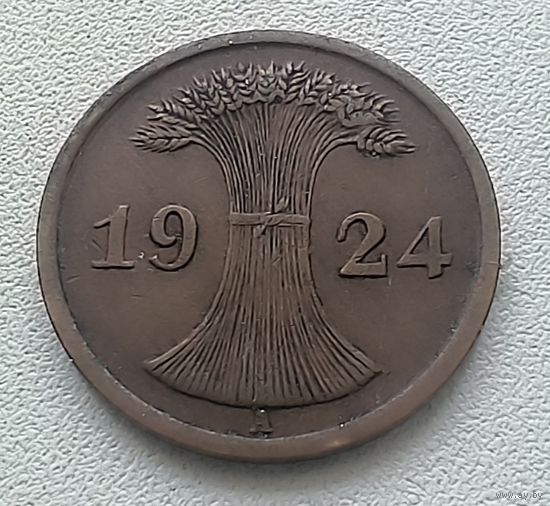Германия 2 рейхспфеннига, 1924 А 7-10-23
