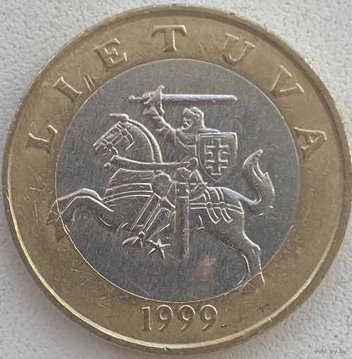 Литва 2 лита 1999 г.