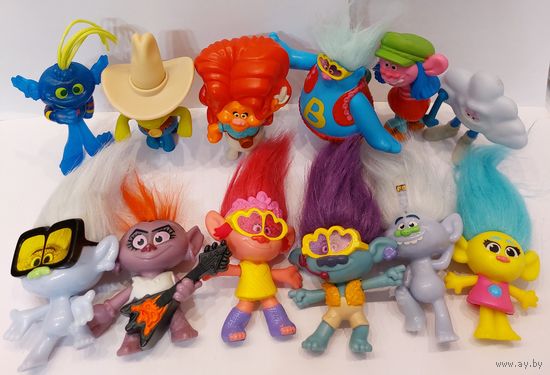 Игрушки "Тролли" (МакДональдс). Есть вся серия