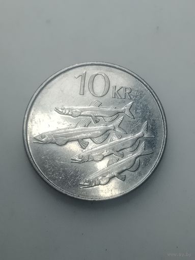 Исландия 10 крон  2008 года .