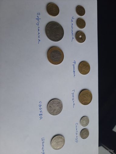 Монеты рпзных стран