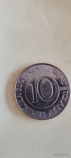 Словения 10 толар 2005