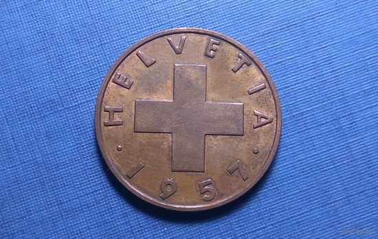 2 раппена 1957. Швейцария.