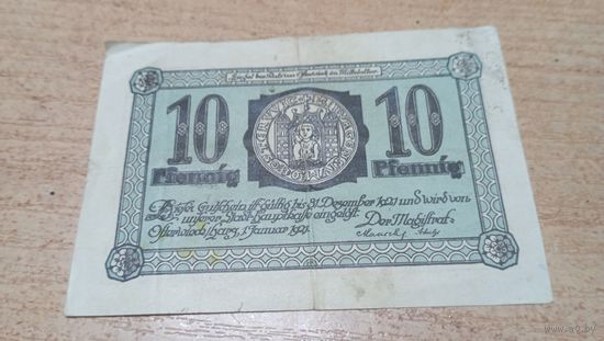 10 пфеннигов 1921 года