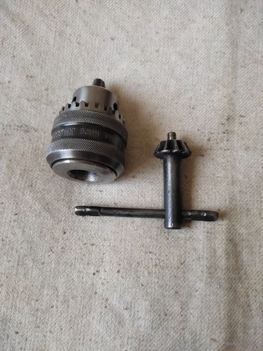 Патрон для дрели (с ключом), СССР (1). См. описание.