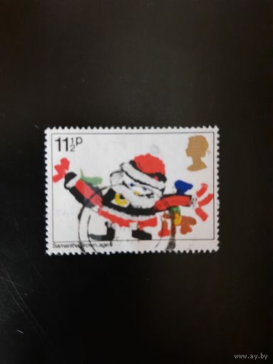Великобритания. Рождество. 1981г. гашеная