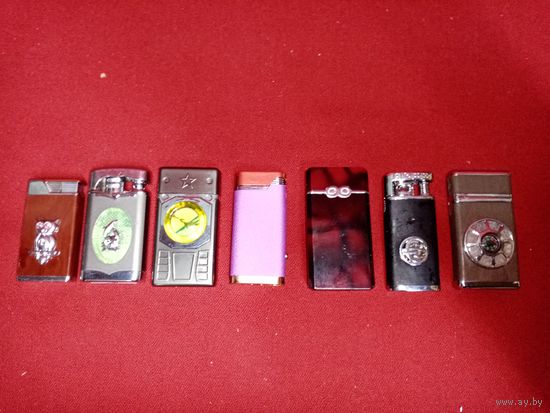 С рубля без мц набор зажигалок 7шт.