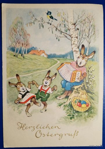 Открытка. Пасхальная. 1955 г.