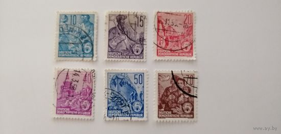 ГДР 1955. Стандарты. 5 летний план. Полная серия