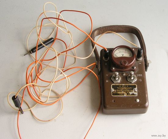 Тестер Вольт-омметр Т-1 авиационного техника 1955 год ( измерительная головка 1944 года выпуска )