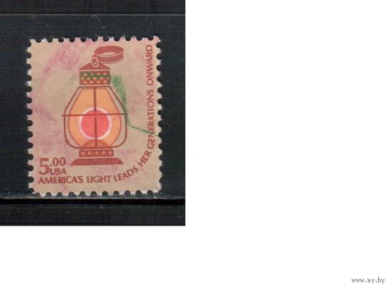 США-1979, (Мих.1393) , гаш. , Стандарт, "Американа", Лампа (одиночка),(2)