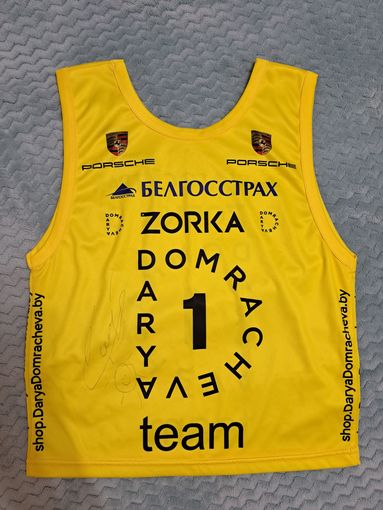 Дарья Домрачева. Darya Domracheva. Майка с автографом олимпийской чемпионки