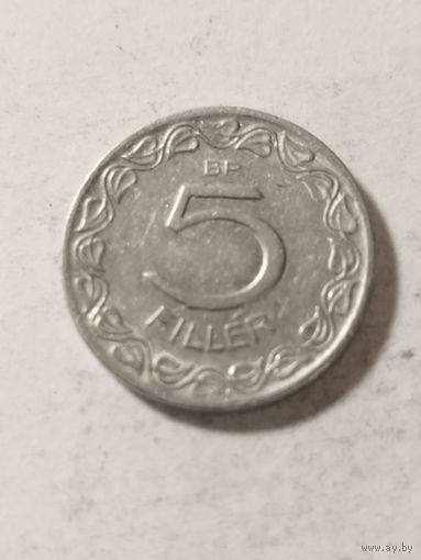 Венгрия 5 филлер 1953
