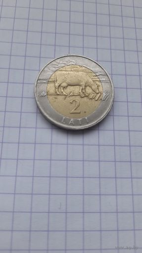 2 лата 1999 года корова. Латвия.