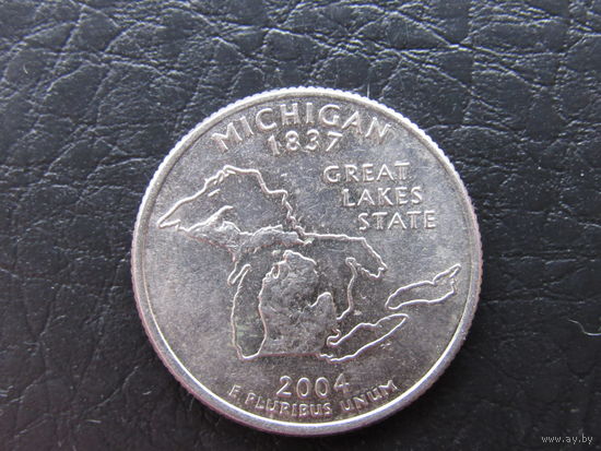 1\4 доллара,2004 Мичиган. США.