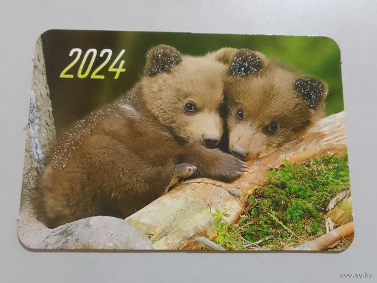 Карманный календарик. Мишки. 2024 год