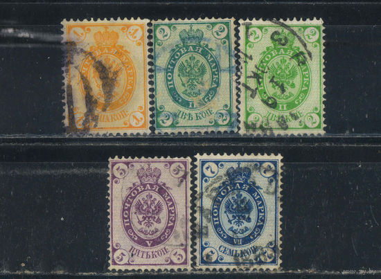 Россия Имп 1888 10-й вып Герб Стандарт Верже = #44-5,47-8