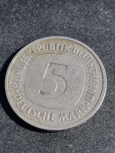 Германия (ФРГ) 5 марок 1988 D