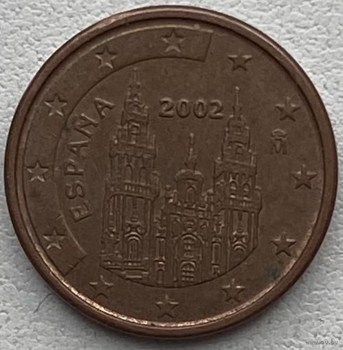 Испания 1 евроцент 2002 г.