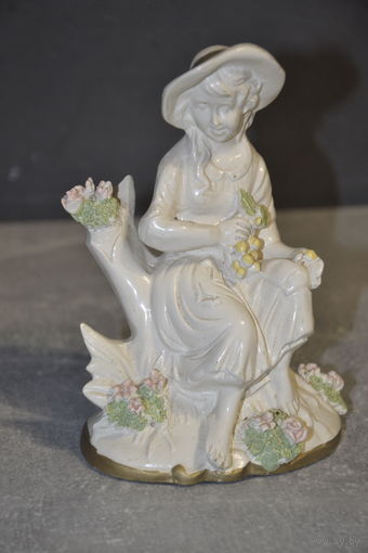 Девушка с цветами