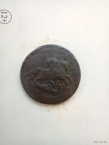 2 копейки 1757 года перечекан