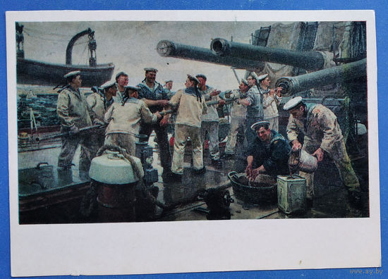 Печатин В. После удачных стрельб. Соцреализм. 1976 г. Чистая.