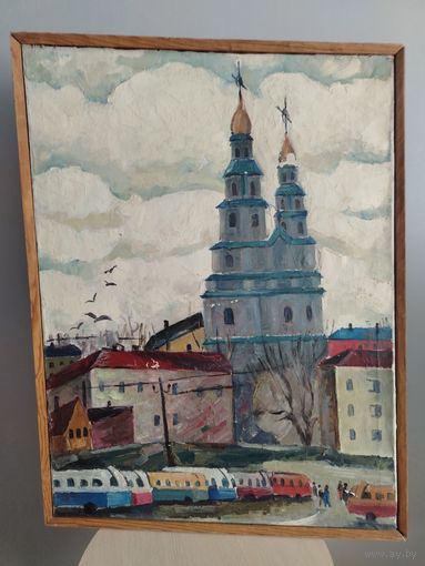 Все лоты с 1 Рубля. Красивая картина неизвестного автора, 50-е 70-е года прошлого столетия.