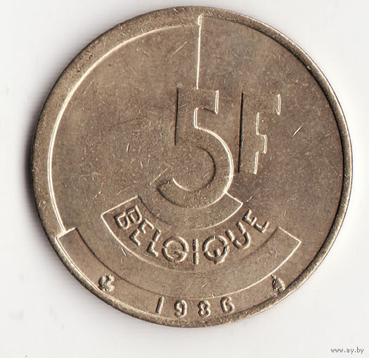 5 франков 1986 год