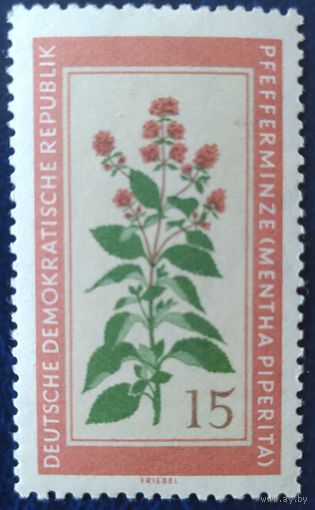 ГДР 1960 цветы 1 из 6