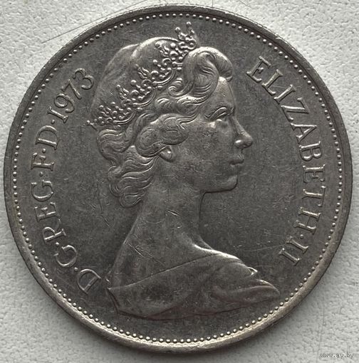 Великобритания 10 пенсов 1973 г. Состояние