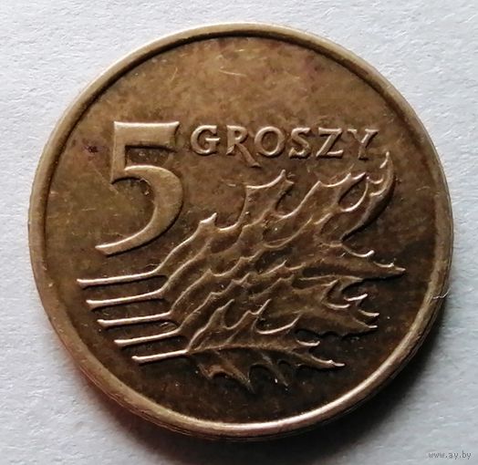 5 грошей 2001 Польша