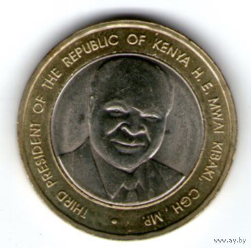 Кения 40 шиллингов 2003 года. 40 лет Независимости.