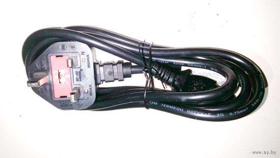 Кабель питания ПК (оргтехники) с зарубежными вилками