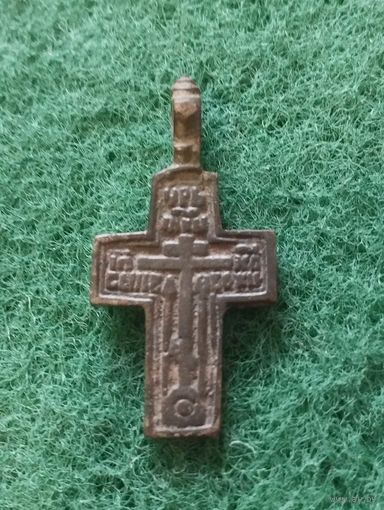 КРЕСТИК (цветмет), старинный с ушком